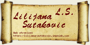 Lilijana Šutaković vizit kartica